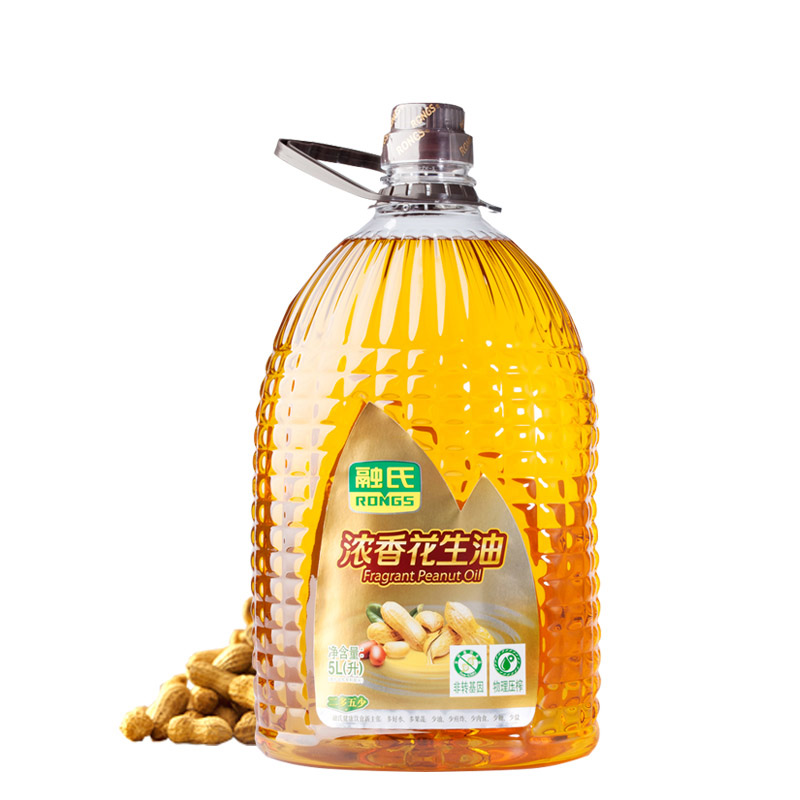 浓香花生油 自榨食用油 5l压榨食用油非转基因花生油