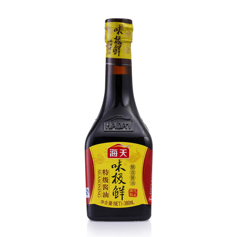 海天味极鲜酱油380ml美味鲜酱油 做菜调味品调色